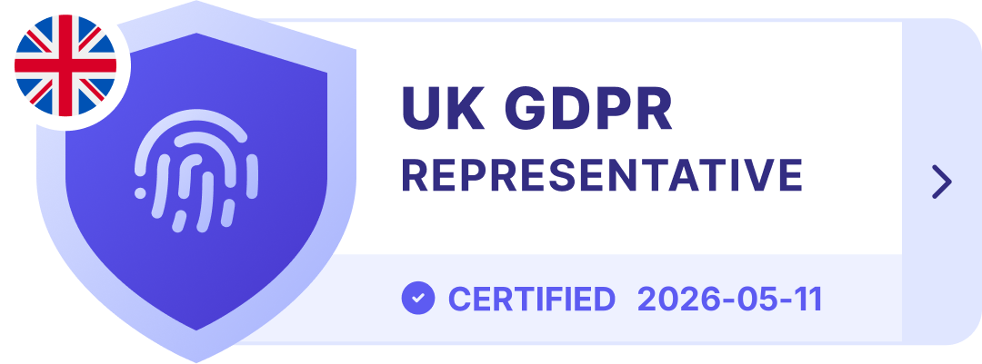 UK-GDPR Certification: Art 27 representation by Prighter