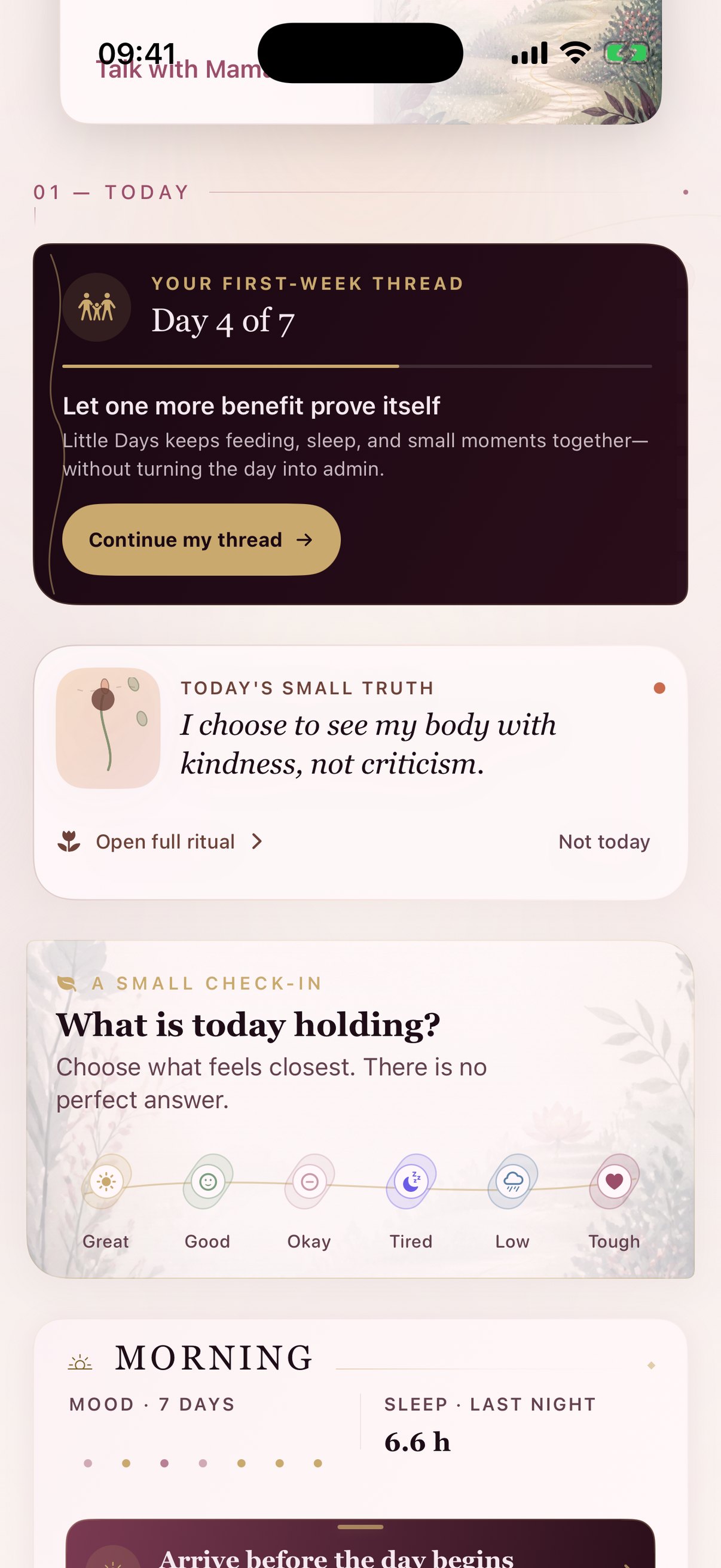 Mama Bloom first-week thread on Home